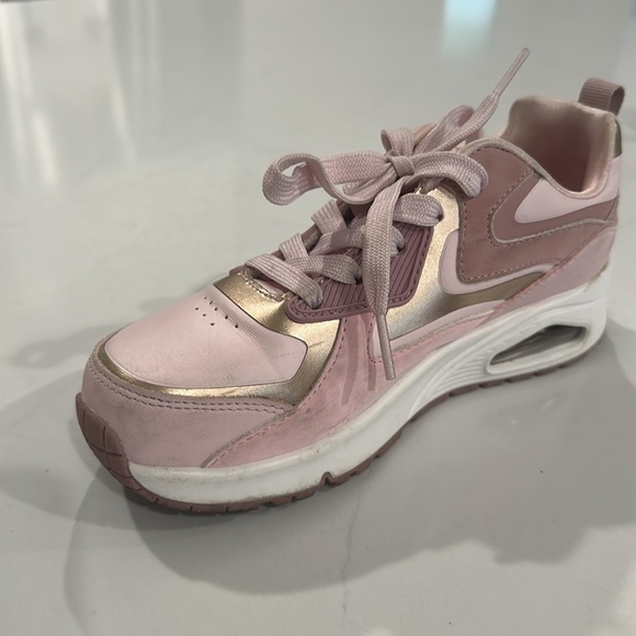 Pink and Gold Girl’s Skechers Sneakers - Picture 6 of 13